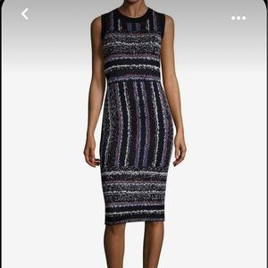 Rachel Roy work bodycon pattern sheath dress sz xs